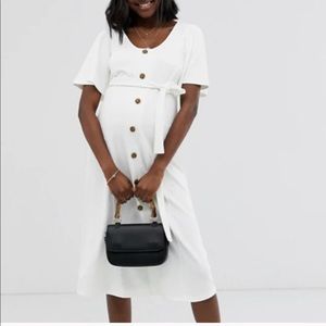 White Brand New ASOS Maternity Dress